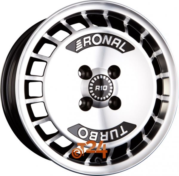 Диски Ronal R10 TURBO Black Front Polished